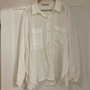 White Zara Button Down